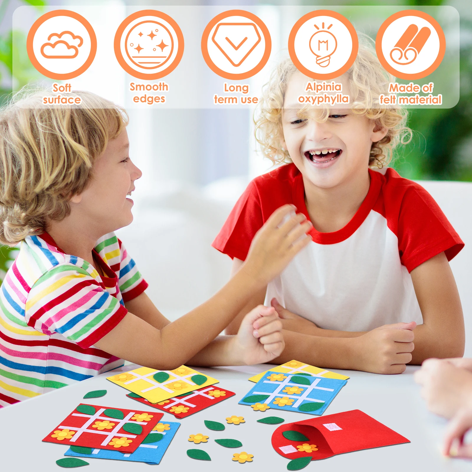 30/20 pezzi gioco da tavolo in feltro feltro Tic Tac Toe giochi di scacchiera per famiglie per bambini e famiglia festa di compleanno bomboniere gioco da tavolo da viaggio