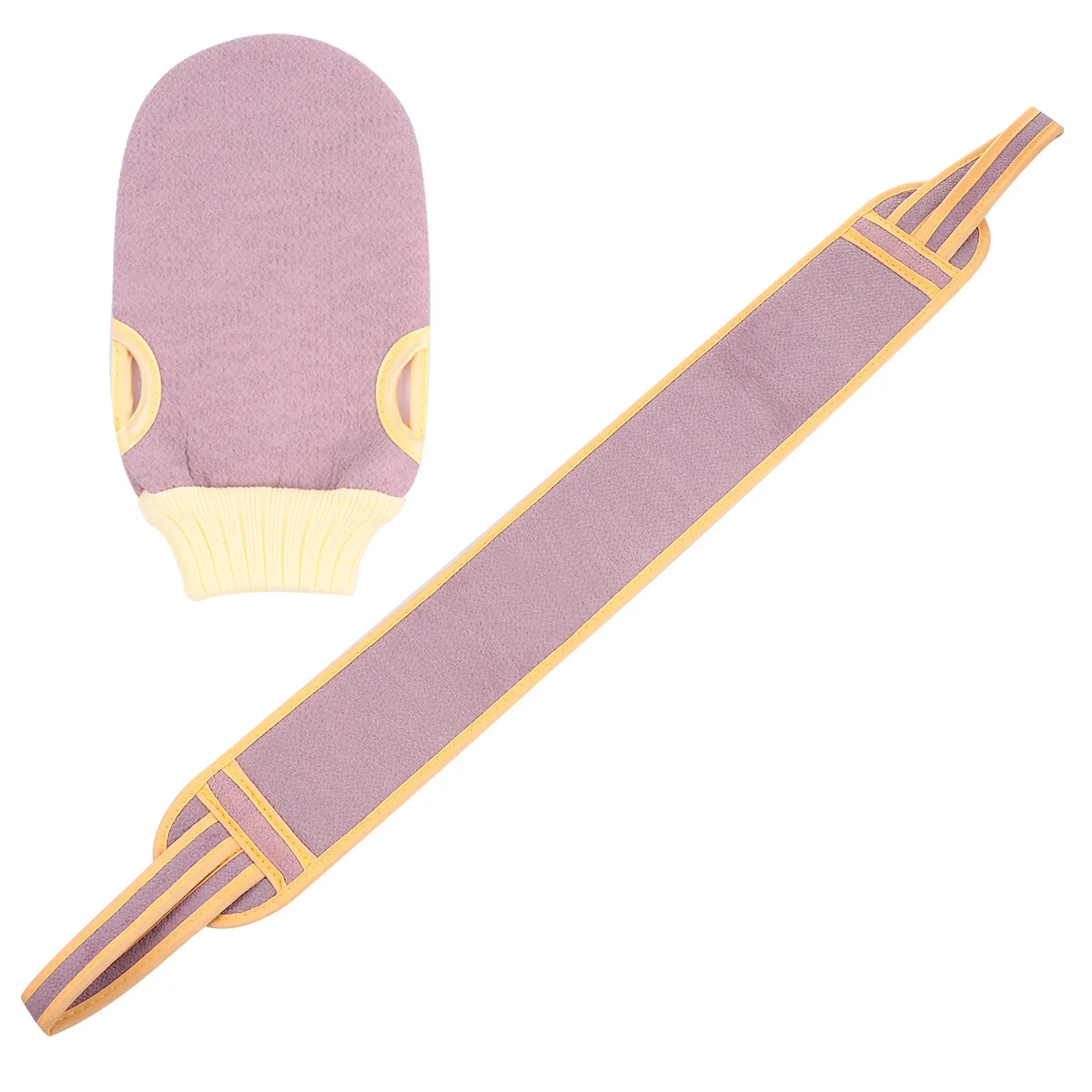 

2 Pcs Back Rub Set Bath Gloves for Shower Exfoliating Scrub Scrubber Towel Mitt