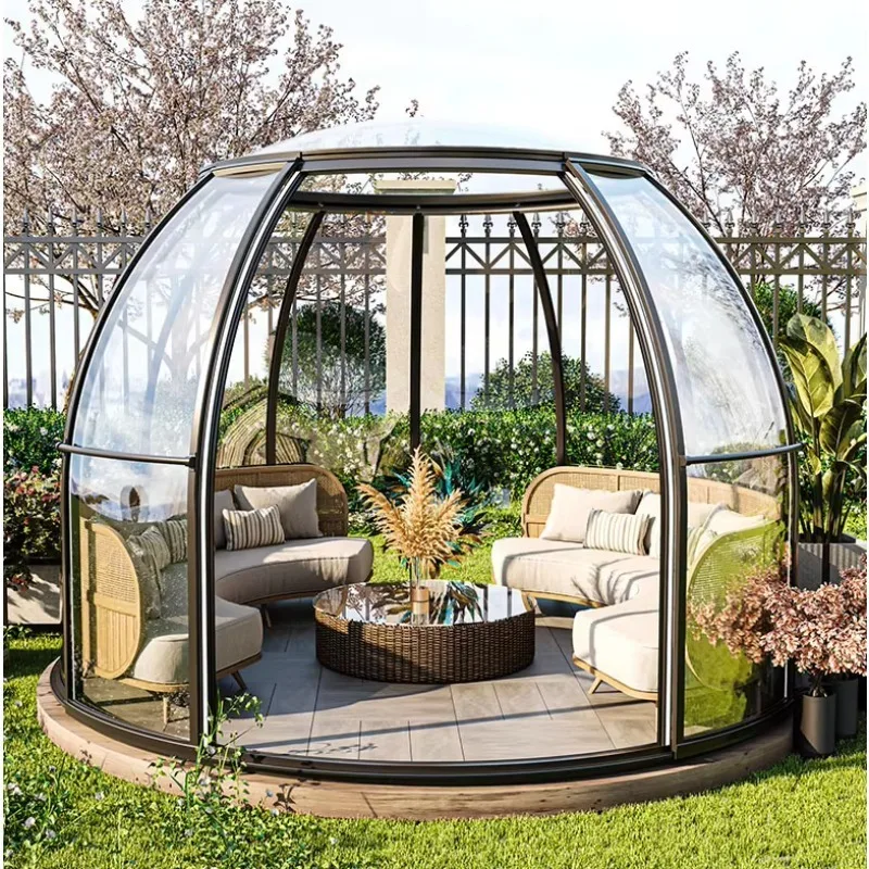 Transparent Luxury Outdoor Polycarbonate Prefabricated House Skylights Easy Installation Bubble Star Modern Hotels Bathrooms
