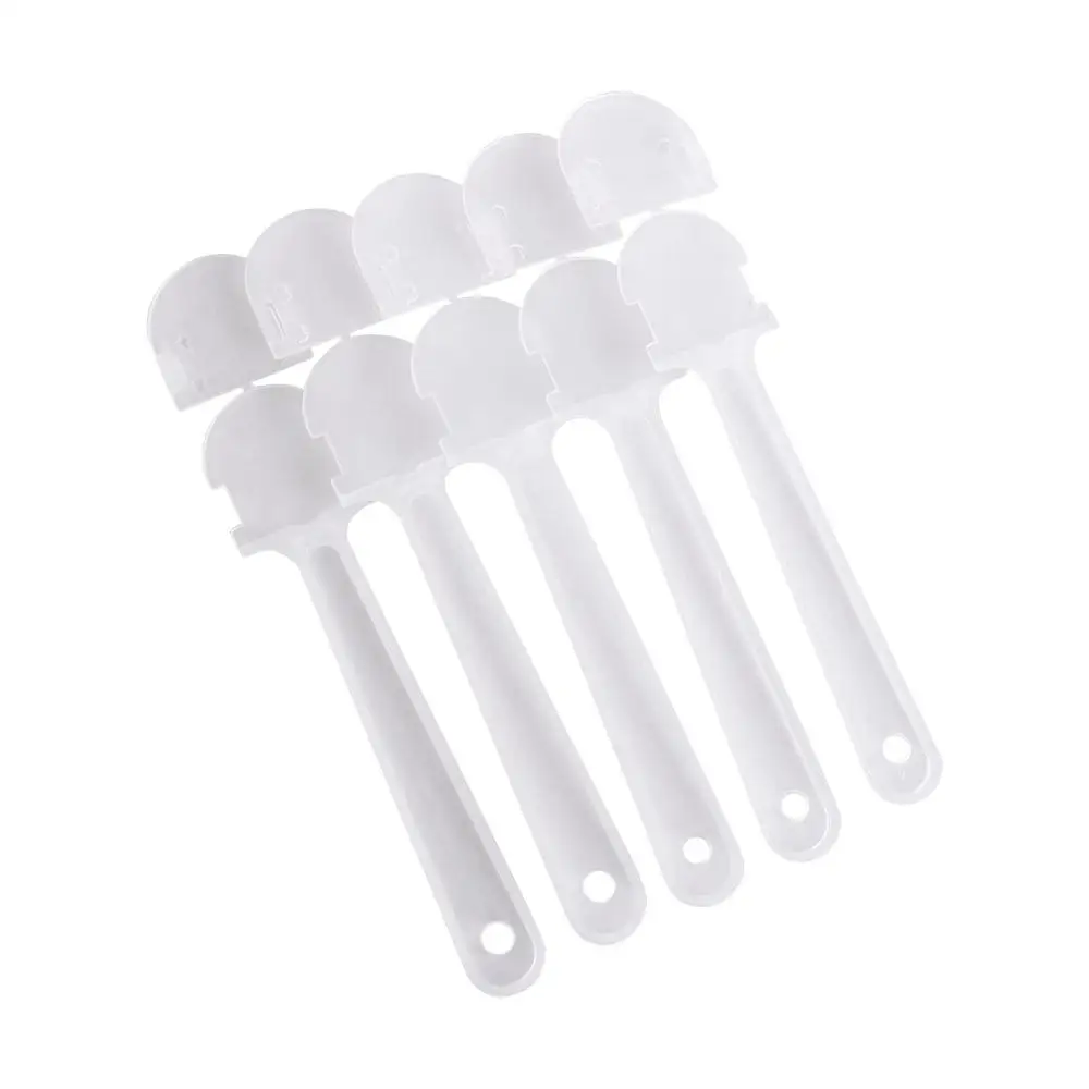 10Pcs Fan Accessories Transparent Hand Fan Handle Portable Plastic Graffiti Fan Handle DIY Mini Kindergarten Fan Handle Fan