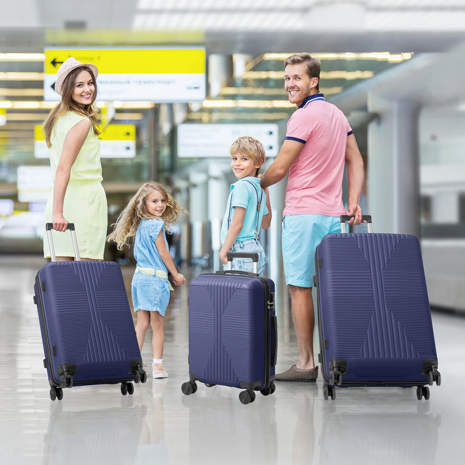 

20/24/28in spinner trolley case set/luggage set. Stylish and durable, perfect for back-to-school season and travel.