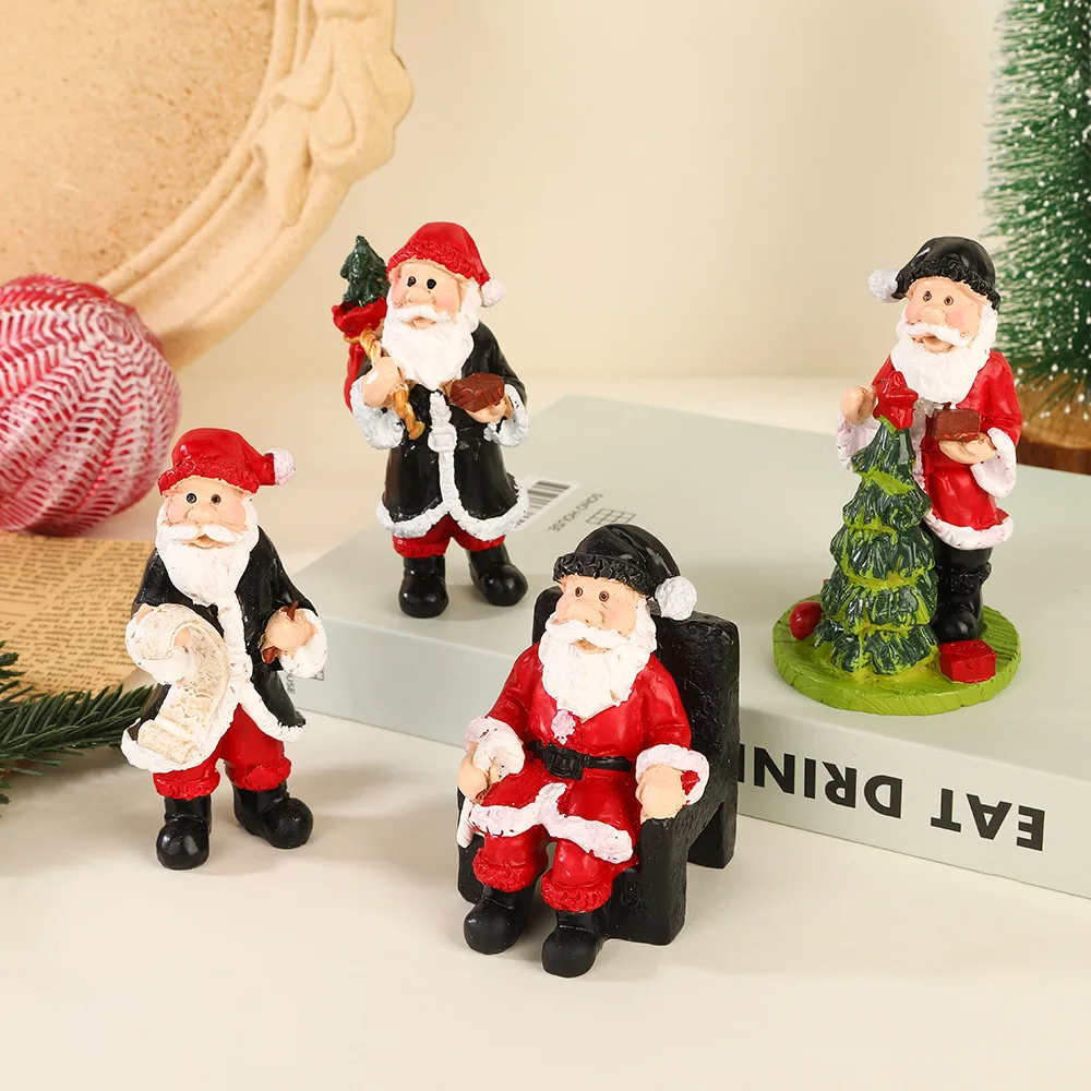 

Christmas Decoration 2026 New Santa Claus Snow Landscape DIY Decor Hanging Accessories For Home Party Christmas Tree Ornaments