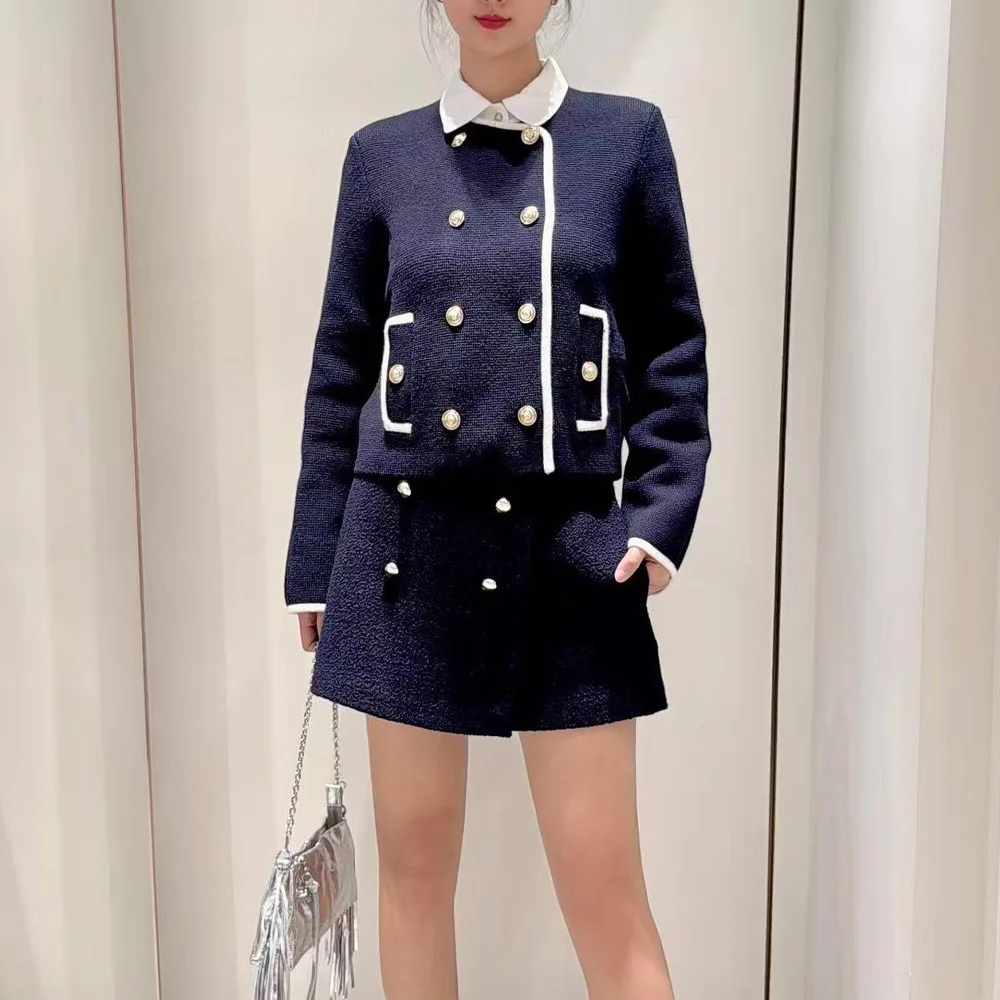 

【Gift Free】2025 Autumn High-End Women’s Soft Knit Cardigan Double-Breasted Simple Casual Versatile Commuter Top