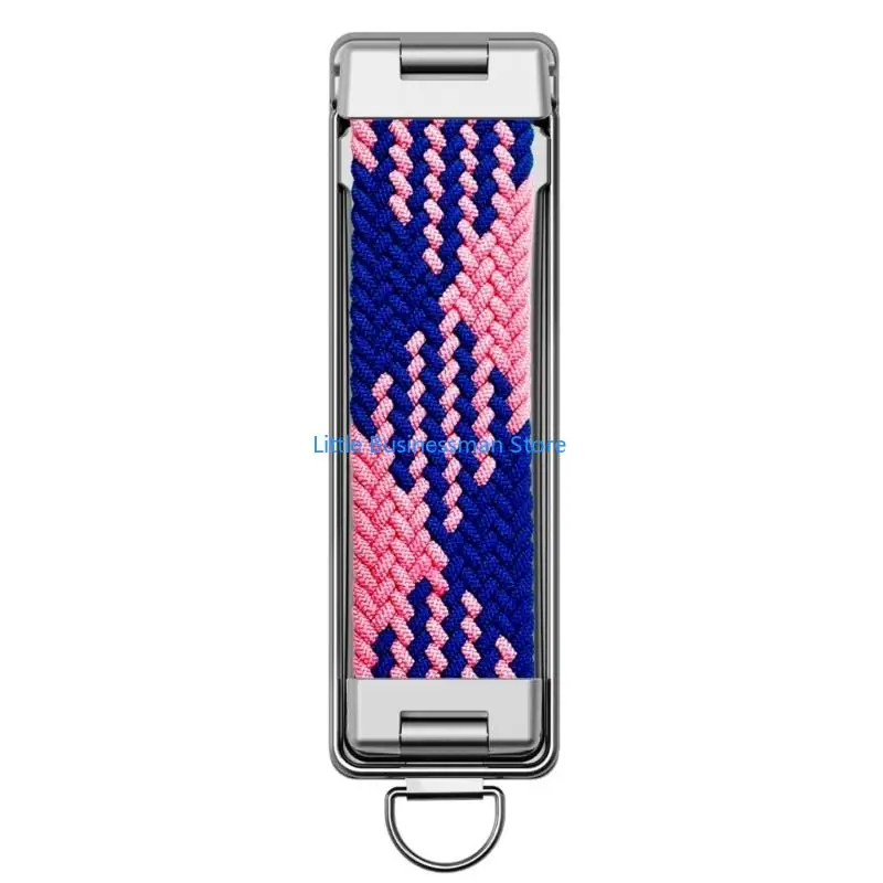 Handyhalter mit selbstklebender Rückseite, verstellbarem Ständer und atmungsaktivem Nylon-Handgelenkband für Smartphones M76A – Detail 3