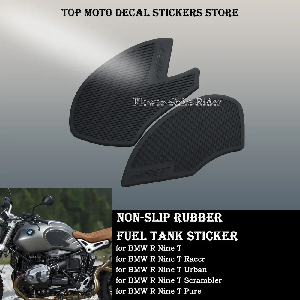 

Motorcycle Non-slip Side Fuel Tank Stickers Waterproof Pad Rubber Sticker for BMW R NINE T Racer R NINET Scrambler RnineT R9T