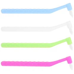 4 Pcs Dental Floss Gap Brush Braces Toothbrush for Flossers 950X200X060CM Picks Teeth Cleaning Denture Travel