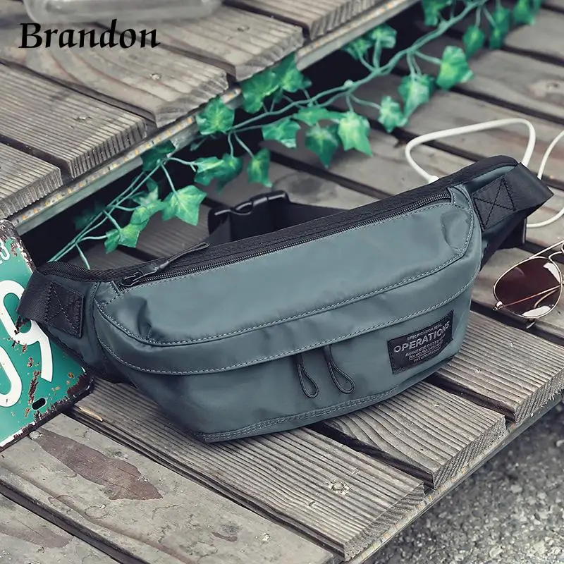 Men's waist bag Japanese fashion personalized chest bag trend Korean version small crossbody bag casual shoulder bag