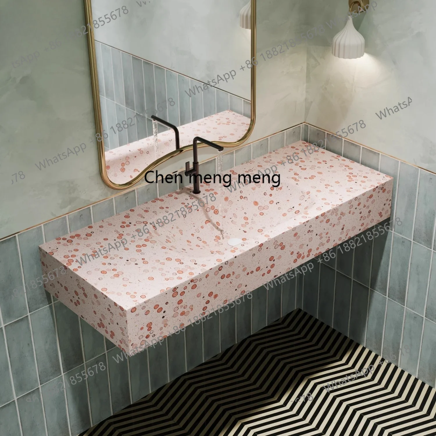 X  Threaded color wall-mounted hand washbasin Integrated forming washbasin Washbasin Undercounter basin