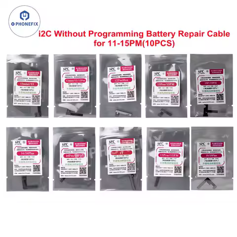 i2C Without Programming Battery Repair Flex Cable For iPhone 11- 15ProMax Battery Repair Tools battery health data calibration