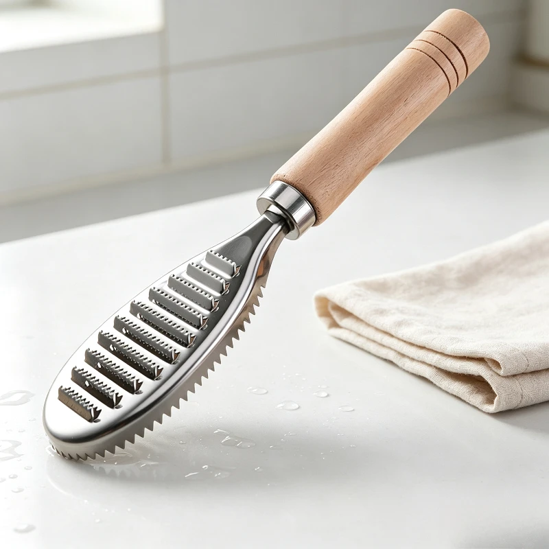 Fish Scale Scraper Practical Kitchen Fish Descaling Gadget Handy Seafood Cleaner Tool for Home Fish Processing