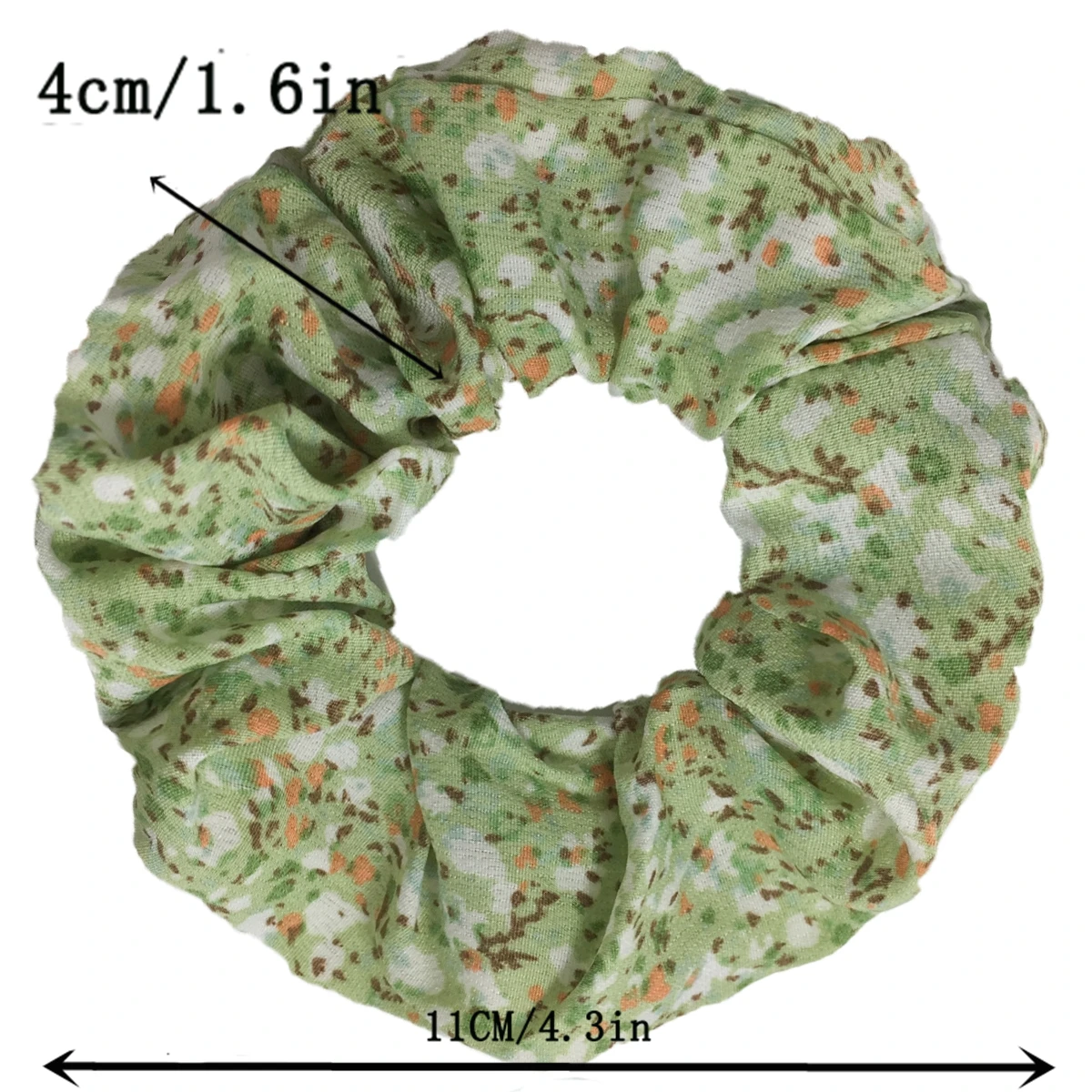 5pcs/lot Hair Scrunchies Floral Multicolor Elastic Bands for Women Girl Chiffon Hair Band Fashion  Scrunchy