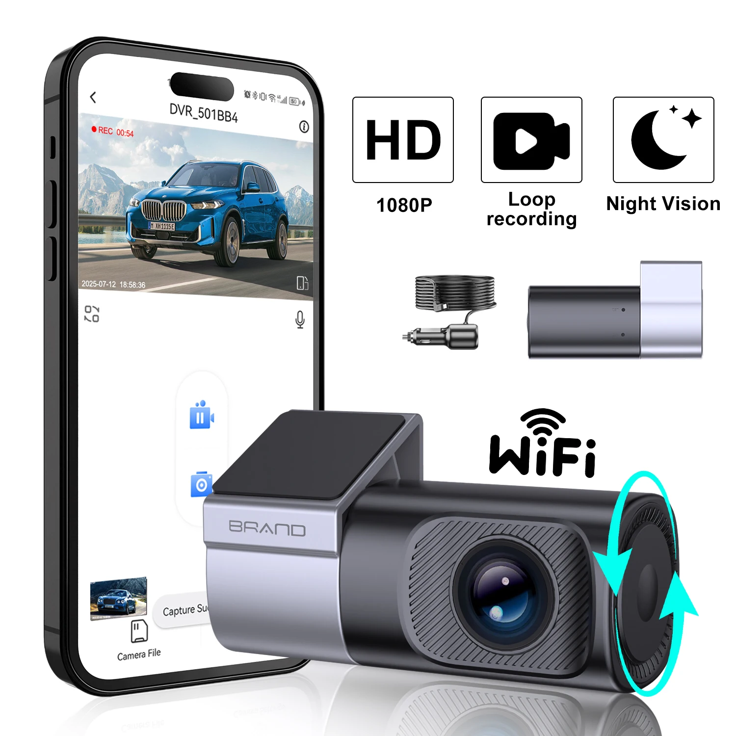 1080P Wifi Dashcam …