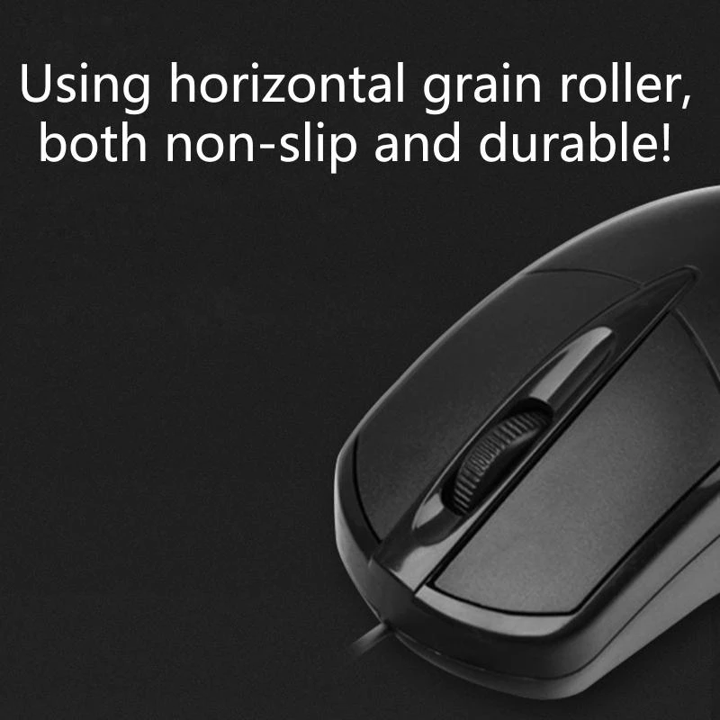 Mouse Gaming Ergonomis 3 Tombol 1000DPI USB Mouse Komputer Gamer Mouse Optik untuk PC Laptop Notebook Mouse terlaris