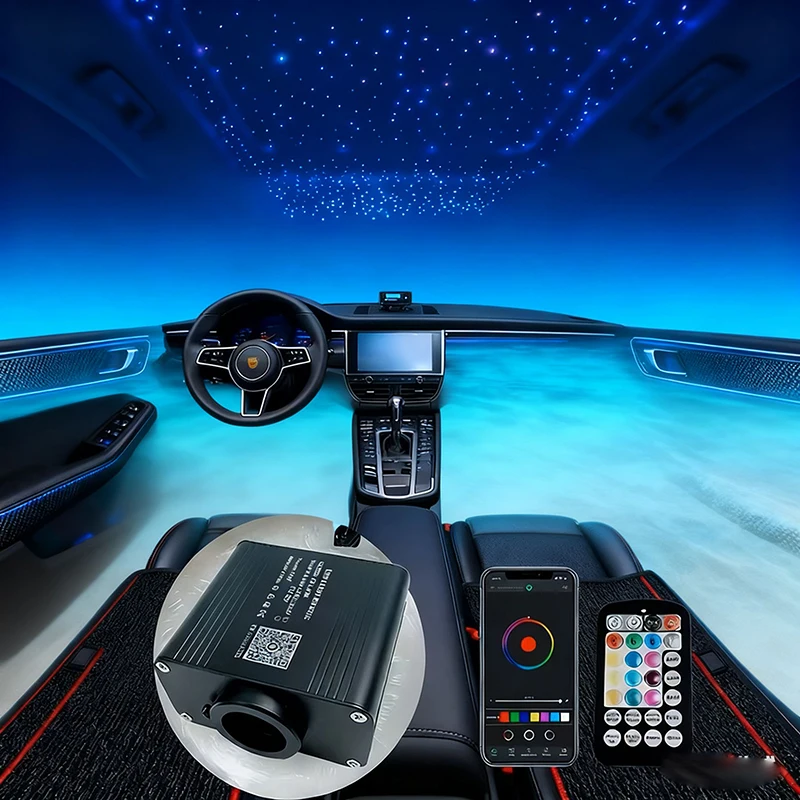 

Optical fiber lamp Twinkle Fiber Star ceiling kit Bluetooth APP Smart Control Starry Car LED Light Kid Room 22222222222222222222
