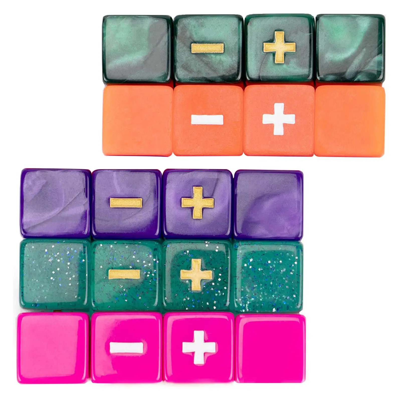 

Preschool Logic Game Six Sided Acrylic Dices Educational Math Toys for Kids and Learning Activities