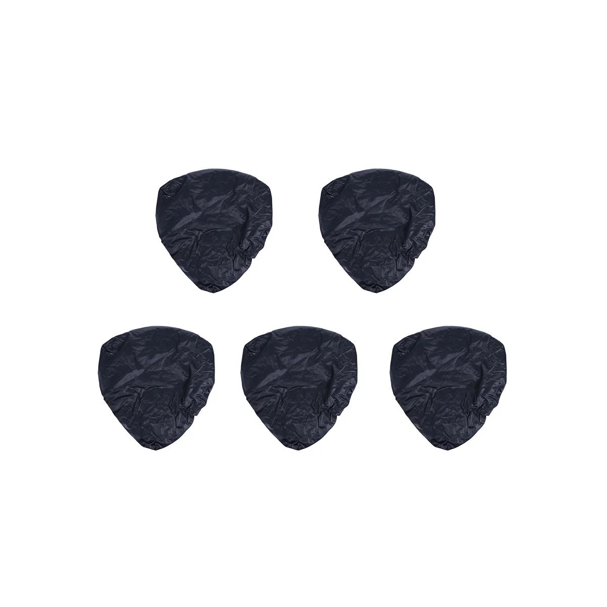 

5Pcs Waterproof Bike Seat Cover Large Size Black Saddle Protector Water Resistant Rain Cover Elastic Edge Fits Most Bicycle