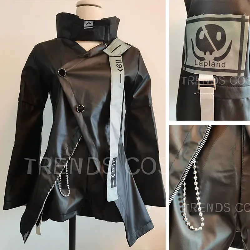 Spiel Arknights Lappland Cosplay Kostüm Halloween Rhodes IslandJacke Hosen Handschuhe Perücke Ohren Schwanz Lappland Outfits für Comic Con