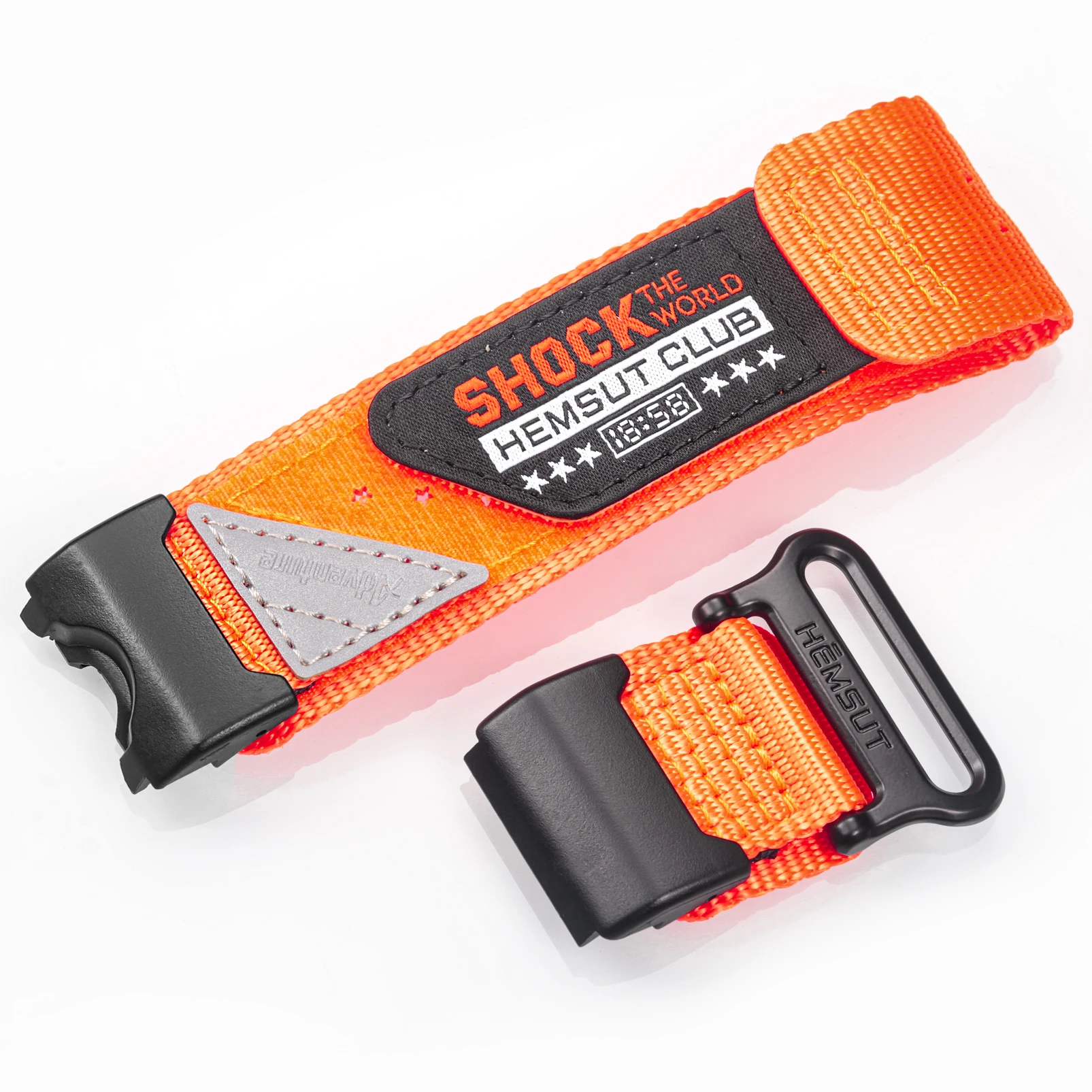 Hemsut Watch Band Strap for Casio G-shock GWG-1000 GWG1000,Super Rugged Black Nylon Sports Strap