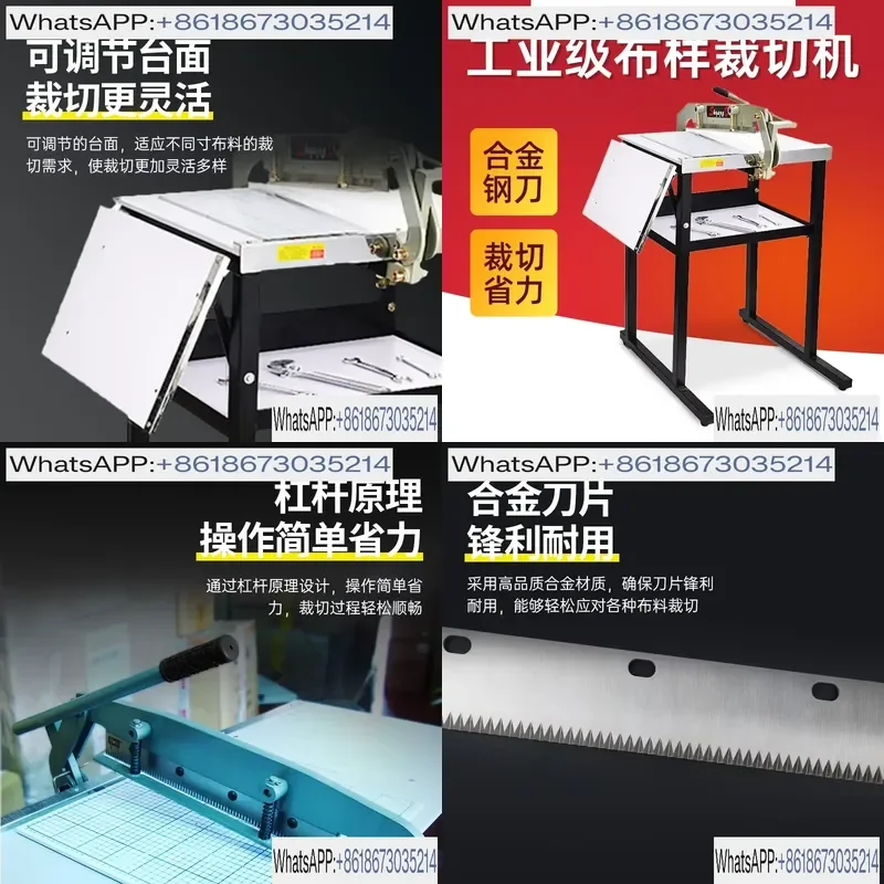 Cloth Cutting Machine for Fabric Leather Lace Card 500mm