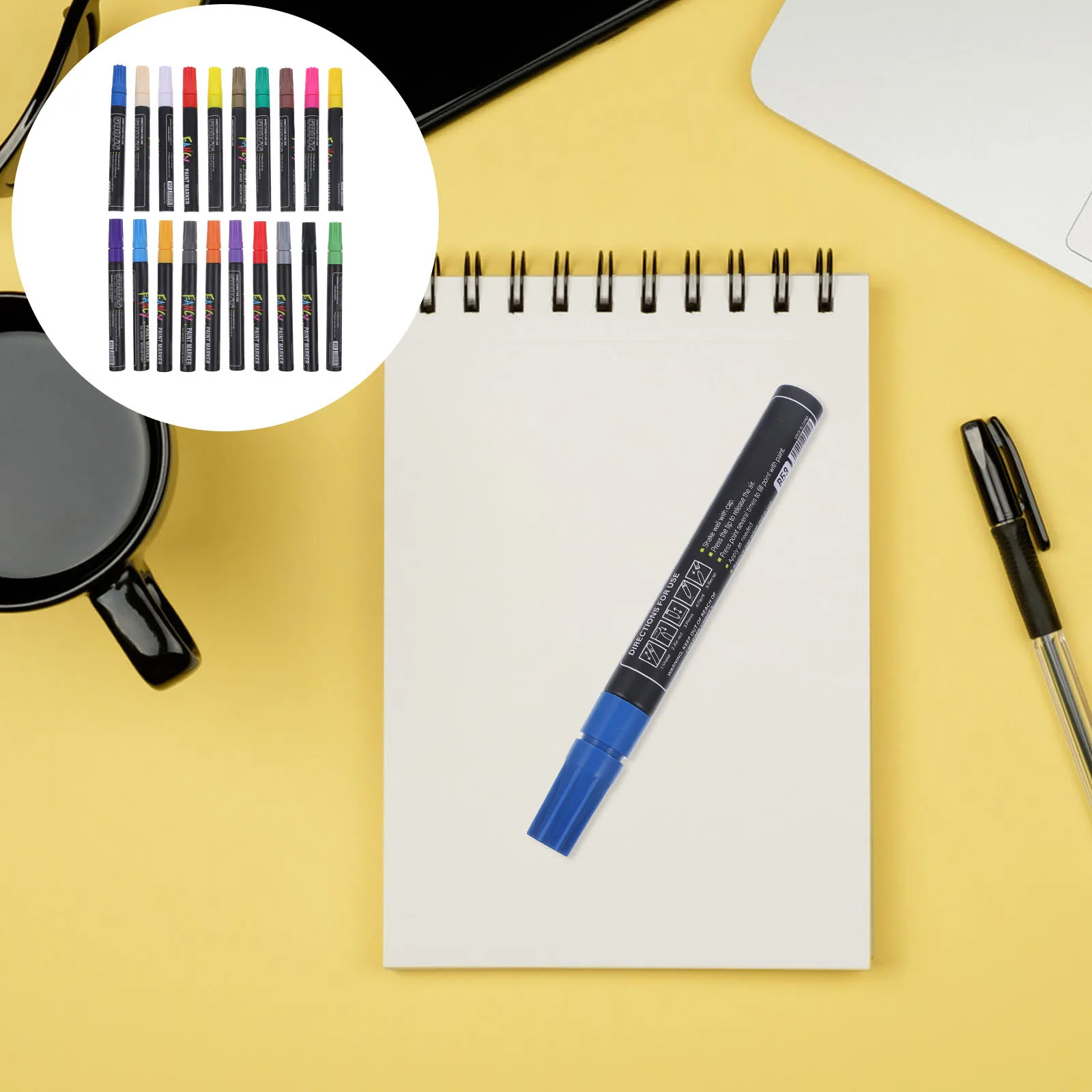 

20pcs Paint Markers Oil Based Art Painting Pens For Wood Glass Metal Plastic Tire Repair Diy Crafts Acrylic Paint Pens For