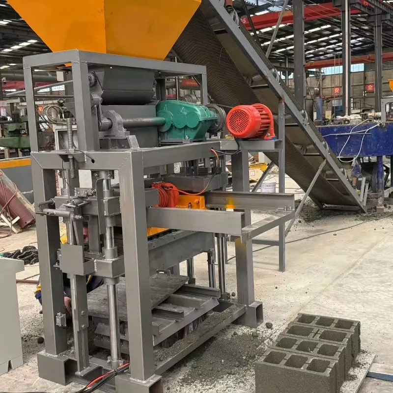 Customized QT4-36 Semi-automatic Concrete Block Making Machine PLC Brick Machine Hollow Practice Paving Three-in-one Brick Makin