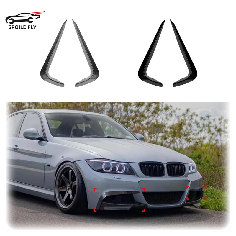 

2009 To 2012 For Bmw E90 E91 320d 330i 335d 325i 335i Pre-Lci Front Bumper Lip Splitter Canards Fog Lamp Lihgt Trim Air Cover