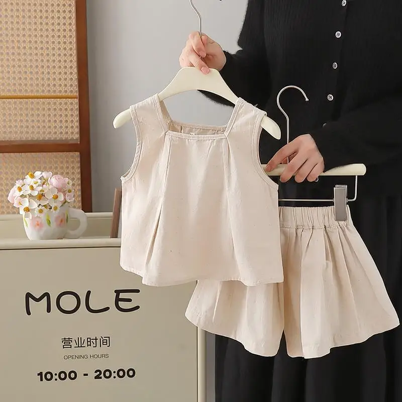 花柄tシャツ-ショートパンツ、おしゃれキッズ子供カジュアル2ピース服、ベビー服女の子2026、ベビーガールズサマー服セット