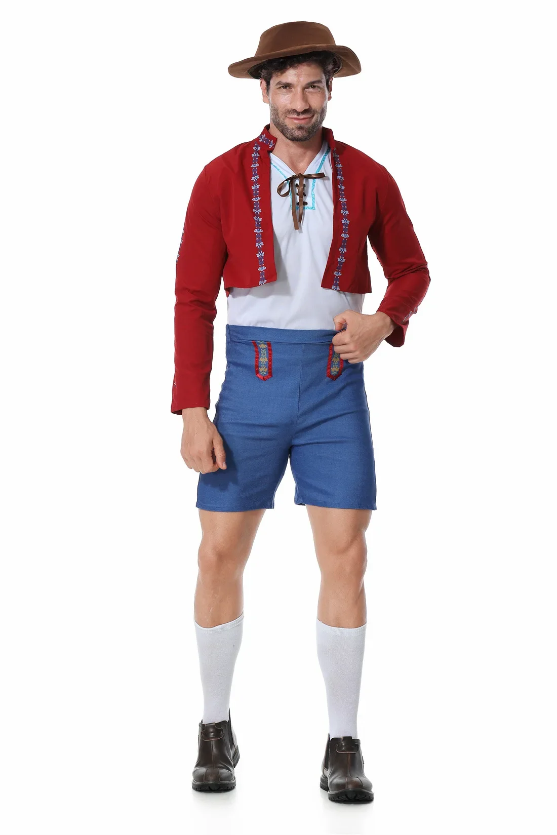 German Bavarian Oktoberfest Carnival Costume Traditional National Style Suit