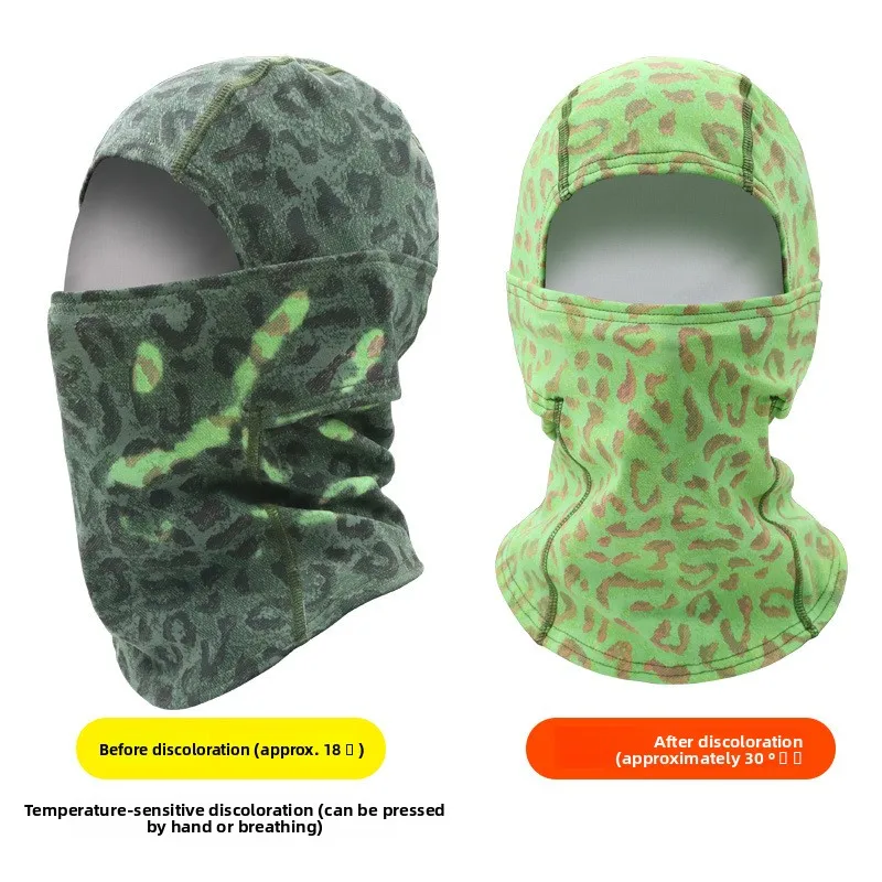 AliExpress RONGKUN Thermal Sensitive Color Changing Face Mask Skiing Breathing Color Changing Scarf Outdoor Cycling and Mountaineering Headgear