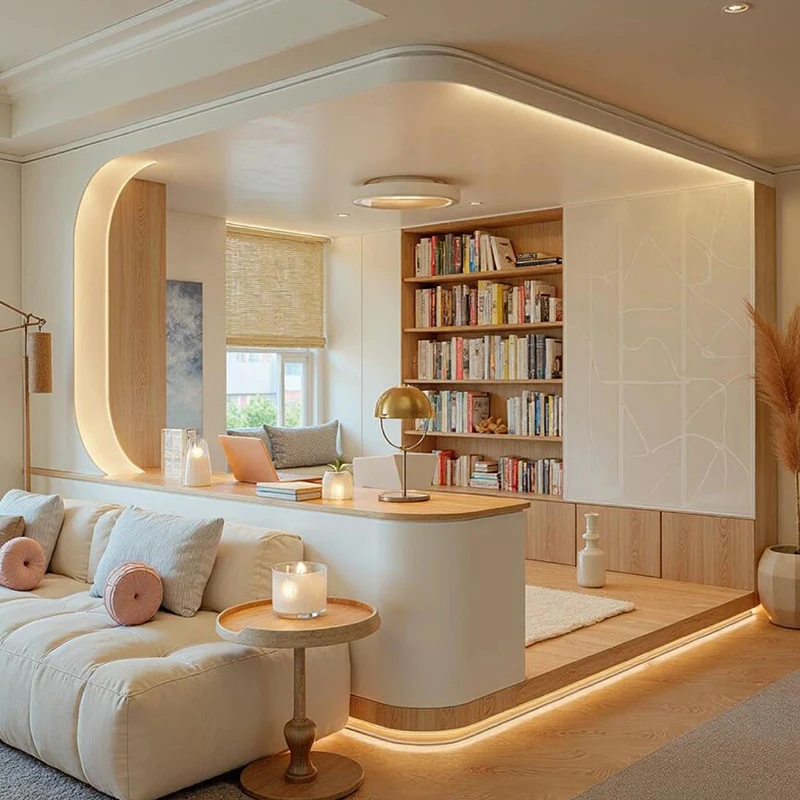 リビングルーム、ホテル、ヴィラ、ホームオフィス向けのカスタマイズ可能なミニマリスト木製家具、ナチュラルウッドスタイルデザイン