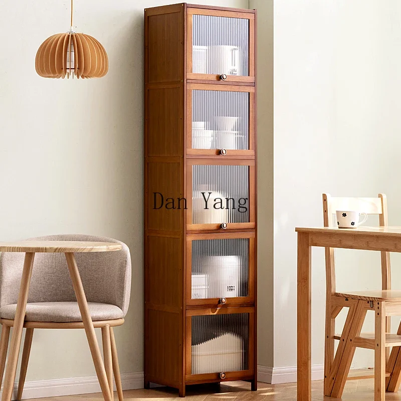 DY Crack dining side cabinet locker kitchen shelf tea side cabinet living room wall wine cabinet vertical household