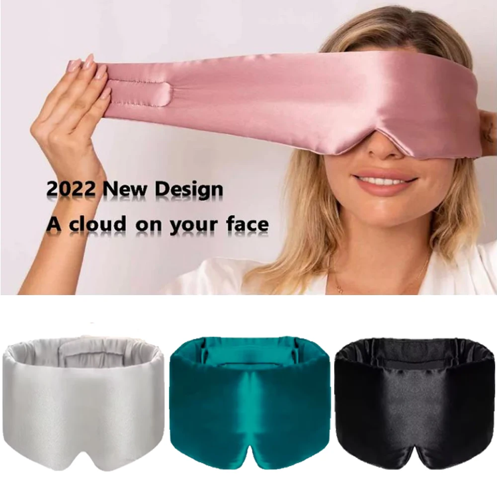 

1pcs 100%Mulberry Silk Sleeping Mask Eyepatch Blocking Light Eyemask Eyeshade for Travel & Nap Soft Padded Sleep Mask Slaapmaske