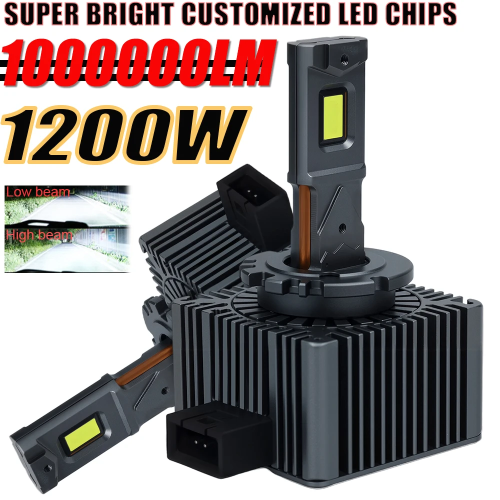 

D1S D3S LED Headlight D2S D4S D8S Car Bulbs CANBUS HID Xenon 1000000LM Super Bright Auto Lights 6000K Plug&Play LED Headlamp 12V