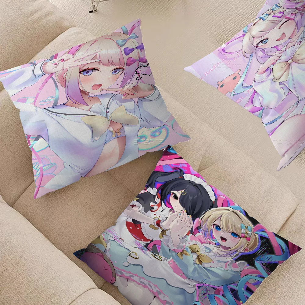 Game Needy Girl Overdose Cushion Cover Decorative Pillow Sofa Home Decor Case Pillow Cases