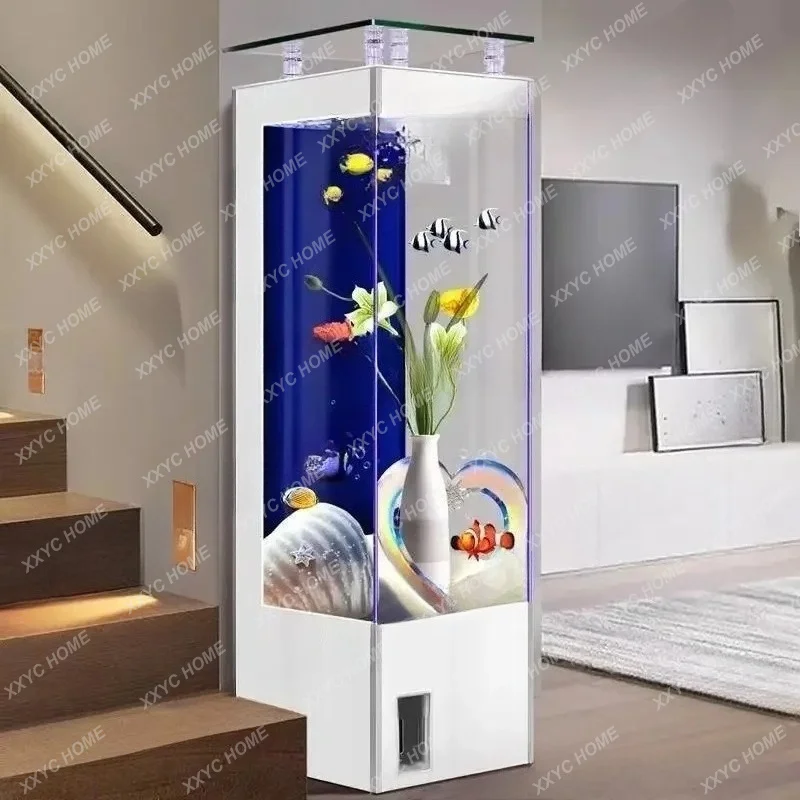 

Fishbowl Fish Bowl Aquarium Modern Living Room Accent Glass Fish Tanks Aquarium Decoration New Style Home Furniture