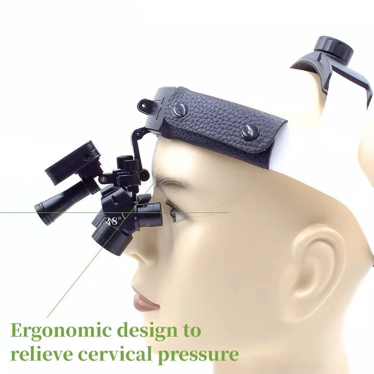

New Popular Ergonomic Dentals Loupes Headgear 4X 5X 6X Ergo Magnifier Binocular Loupe with Light Wireless Electric Power Source