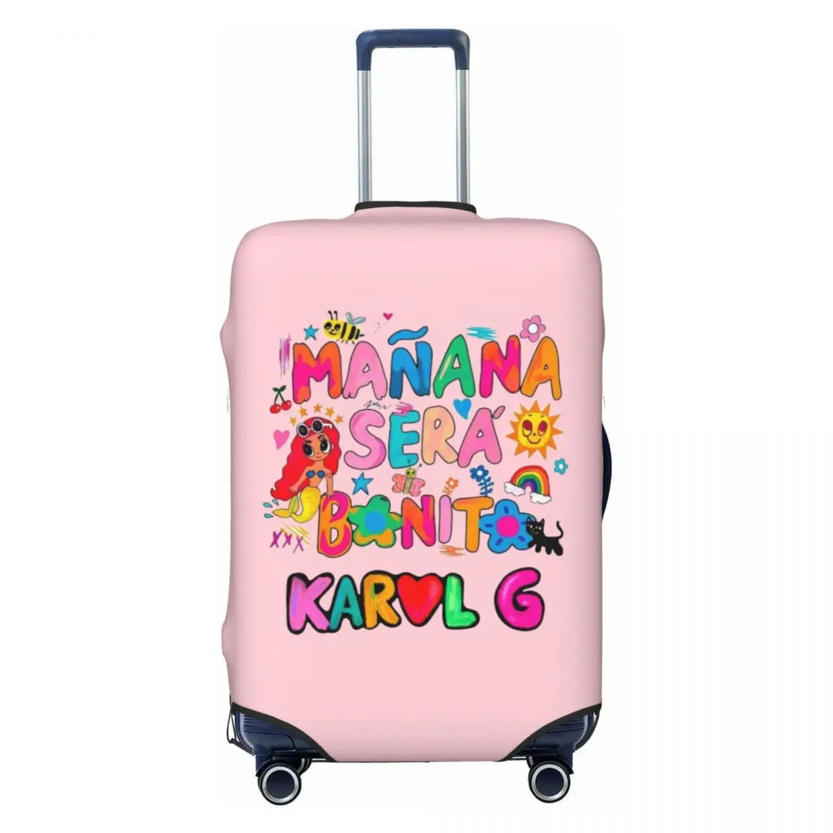 

Custom Karol G Manana Sera Bonito Luggage Cover Protector Fashion Travel Suitcase Protective Cover for 18-32 Inch
