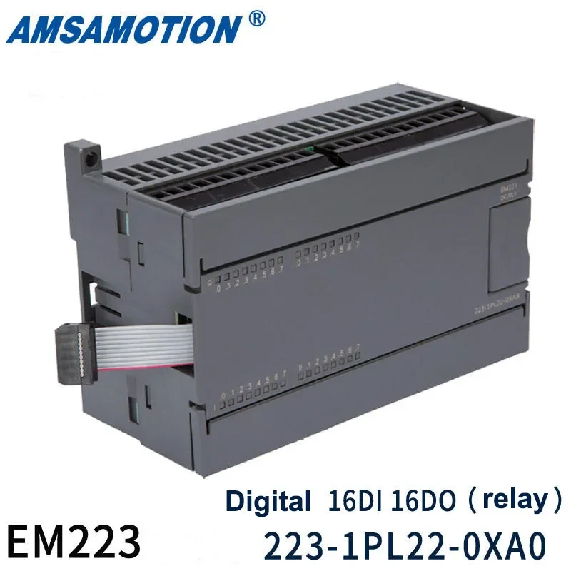 S7-200 PLC uitbreidingsmodule AMSAMOTION, compatibel met Siemens PLC, digitale en analoge uitbreidingsmodule EM223/232/235/231.