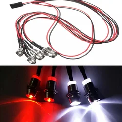 4 LED RC Drift Auto di Notte del LED 5 millimetri e 3 millimetri fari A LED Luce LED Per RC auto