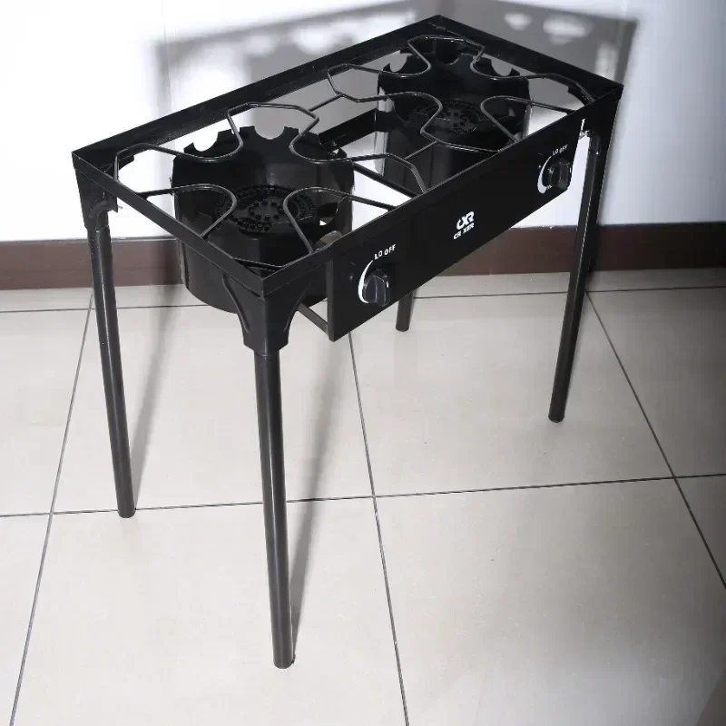 High leg Gas cooker Two Burner stove