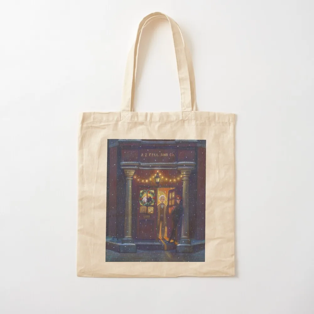 Bookshop Christmas Door Tote Bag personalized tote bag tote bag men sac pour femme 2