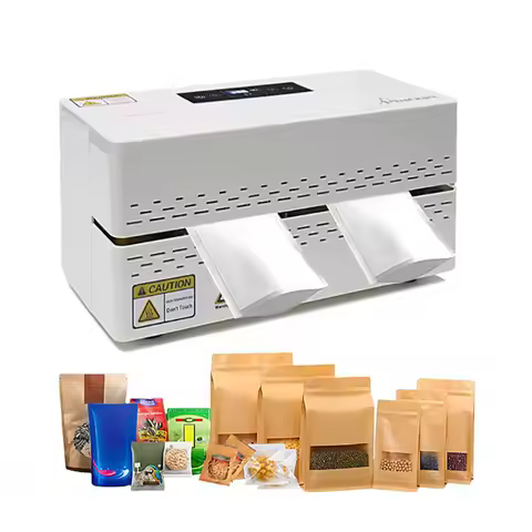 Kitchen Portable Food Plastic Bag Continuous Band Sealer Sealing Dry/Wet Food Packaging Seal for Tea, Snacks, Food