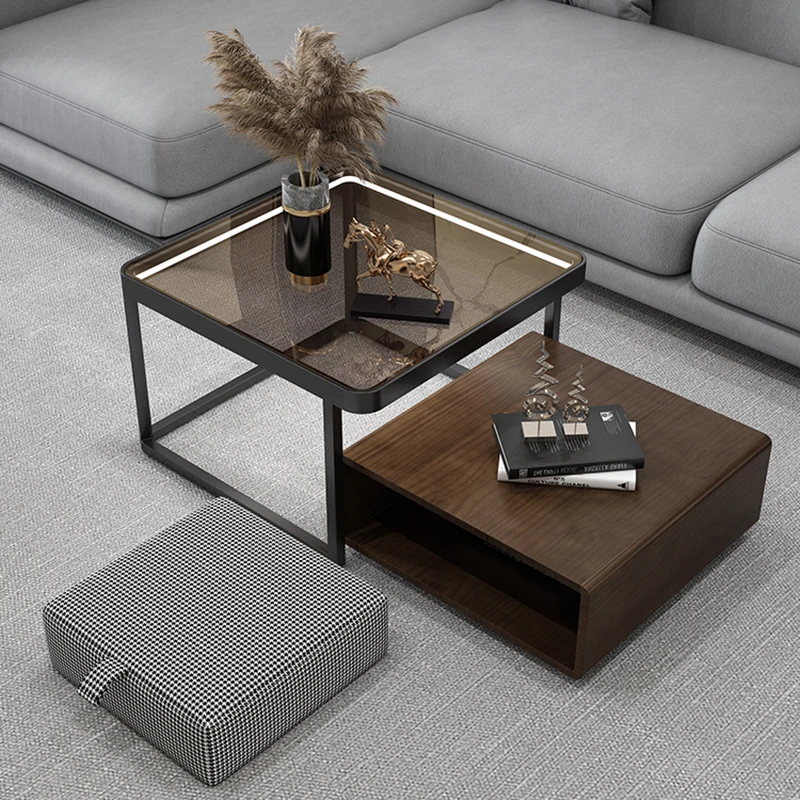 

Design Wood Coffee Table Luxury Makeup Small Living Room Center Bedside Floor Table Nordic Escritorios De Habitación Furniture