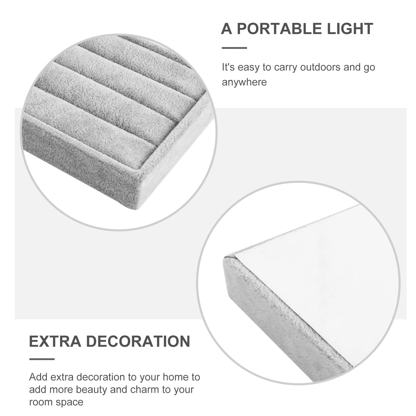 طبق تخزين المجوهرات المدمج مع لمسة نهائية ناعمة مثالية لمنظم سطح المكتب والمجوهرات وتخزين أشتات صغيرة #6