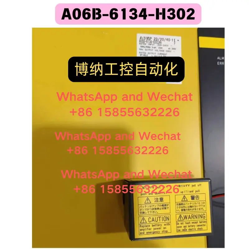 Used OEM disassembled parts Driver A06B-6134-H302 Functional test OK Quick delivery