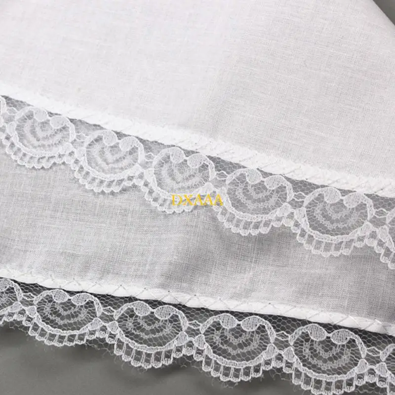 DXAA động Hankie Women Handkerchief cotton ren trang trí siêu mềm có thể giặt được