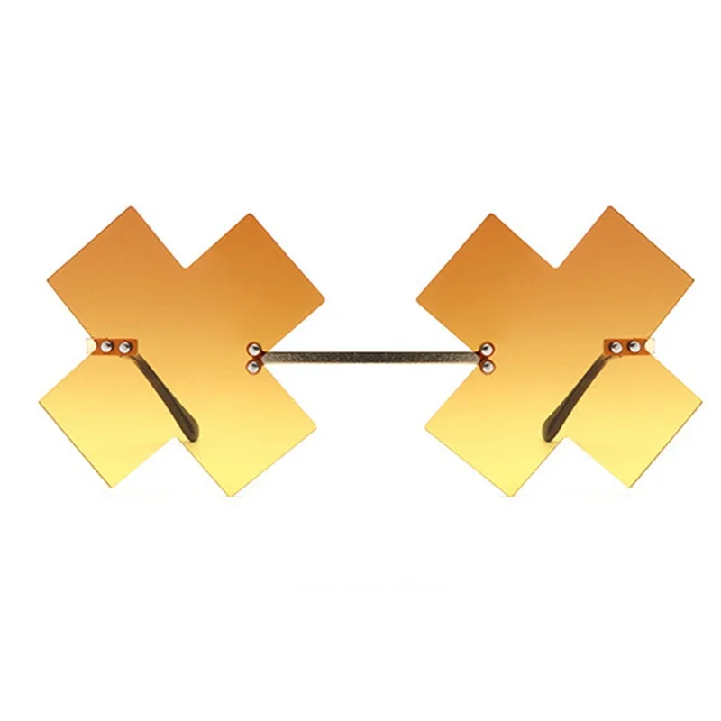 게임 길티 기어 해피 카오스 코스프레 안경 남여 노란색 불규칙한 선글라스 할로윈 소품 안경 안경 액세서리