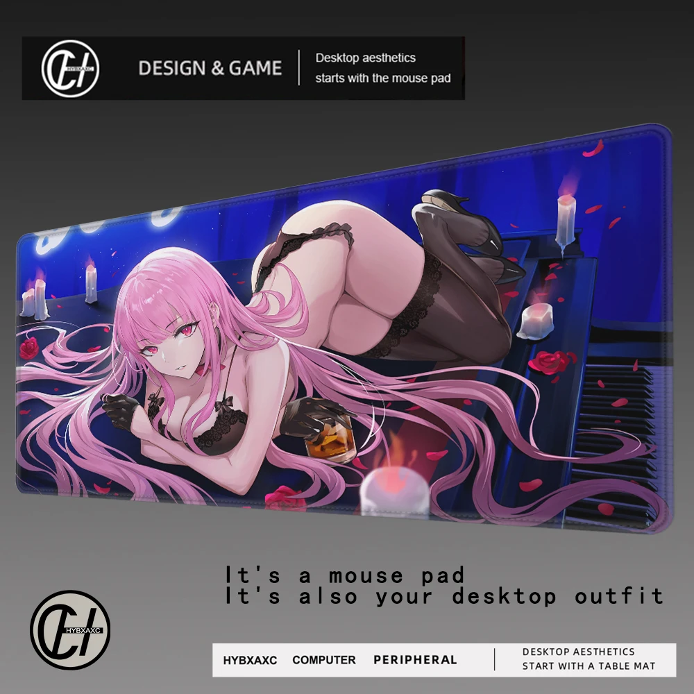 

Cute Anime Mousepads Mori Calliope Hololive Office Accessories Desk Mat Pc Laptop Rubber Mouse Pad Oversize Non-Slip Table Pad