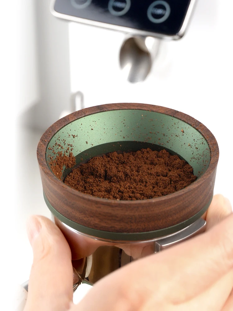 Magnetic Coffee Powder Catcher, Ring Grinder, Anti-flying, Handle Cloth Ring, 58mm