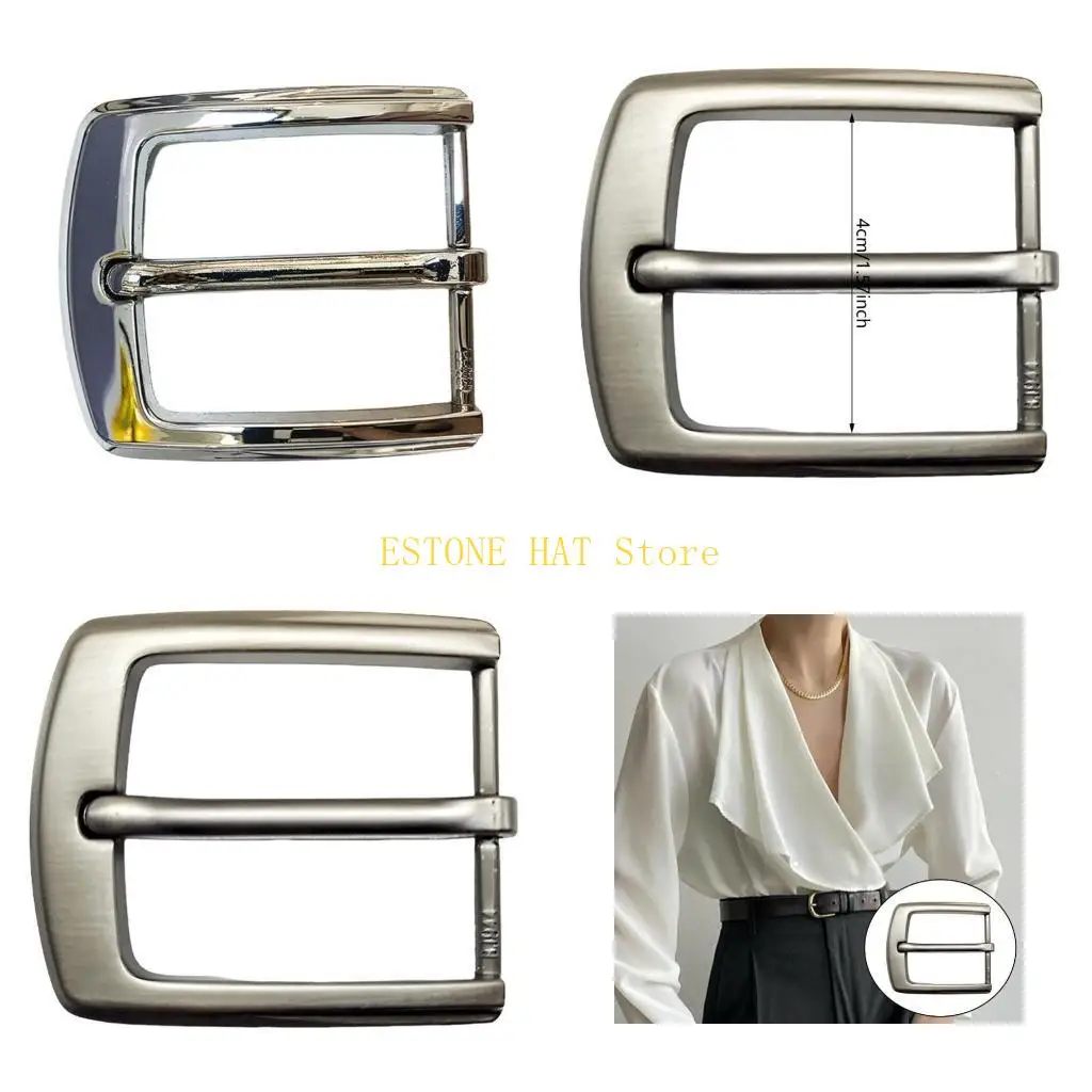 49MF Western Belt Buckle for Women Men Punk Buckles Collection Casual Outfit
